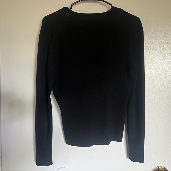 Neiman Marcus black long sleeve top Women’s size small - Picture 3 of 7